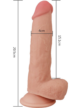 LoveToy - Skinlike Soft Dildo (21 cm)